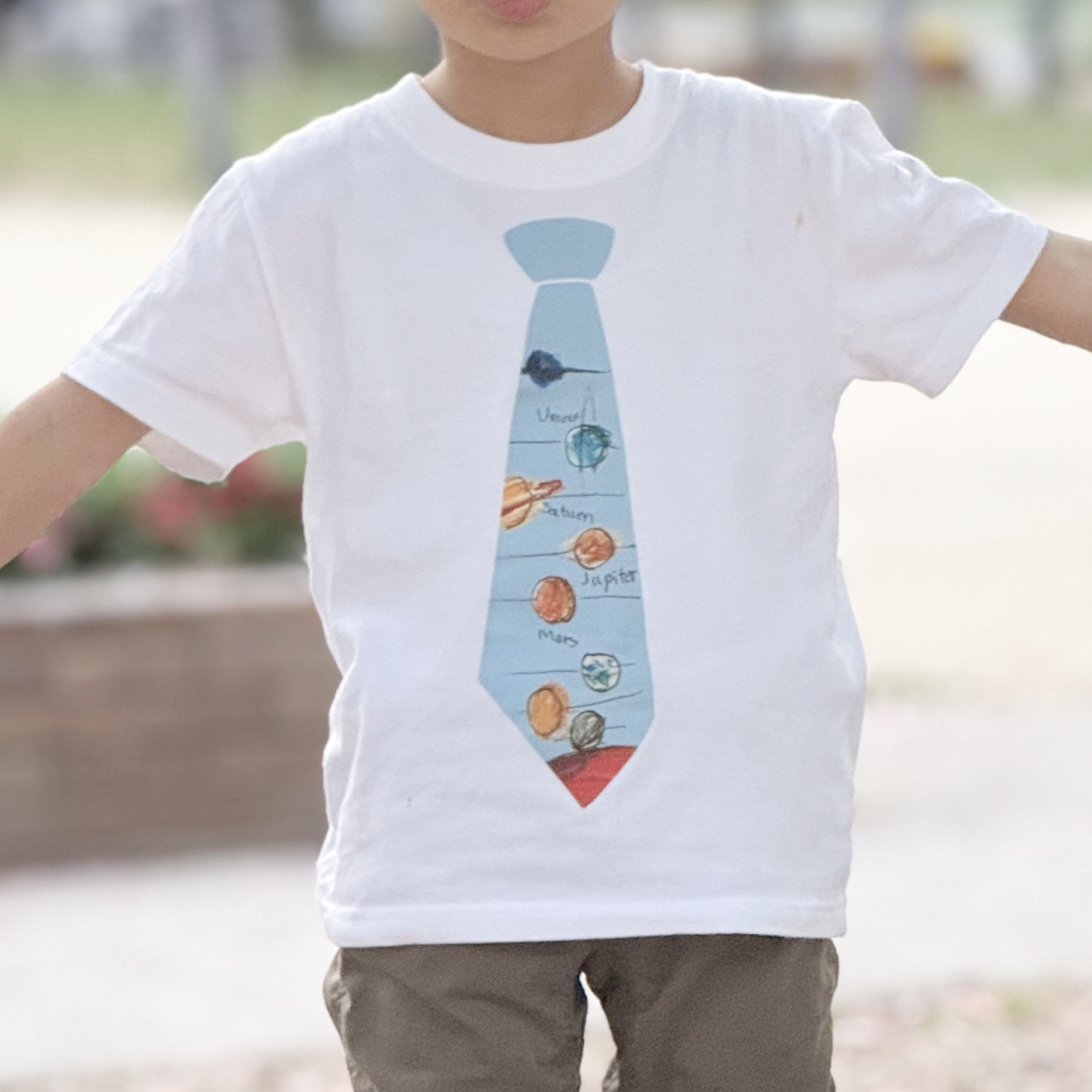 宇宙ネクタイTシャツ